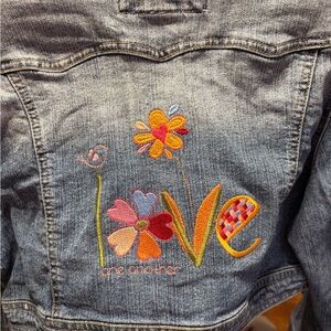 G-Star Kids Denim Jacket with Colorful Embroidery